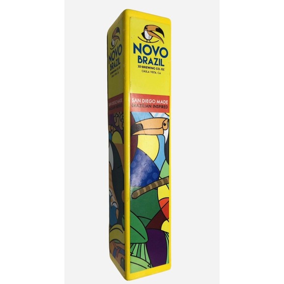 Novo Brazil Brewing Company Craft Beer Tap Pull Handle Chula Vista Toucan AS IS - Picture 11 of 16